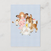 Farm Animals Book for Baby Enclosure Card Informatiekaartje (Achterkant)