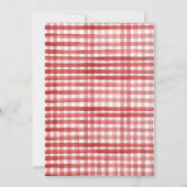 Farm Animals Boy Gingham Barnyard Birthday Kaart (Achterkant)