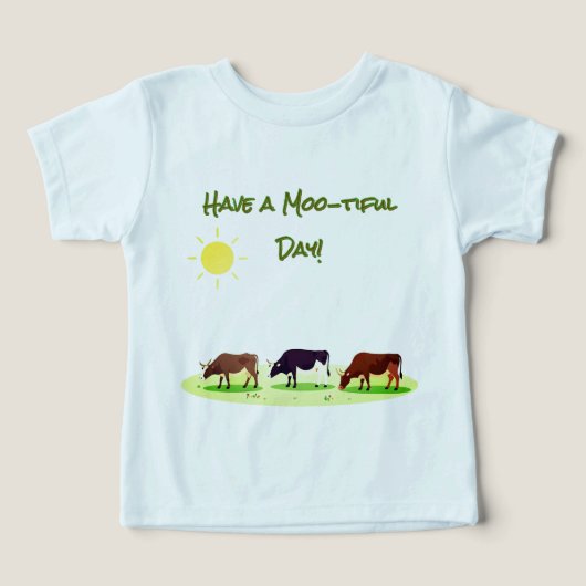 Farm Animals Cow T-Shirt (Design voorkant)
