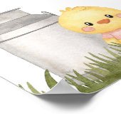 Farm Animals, Cute Animals, Baby Shower Welcome Poster (Hoek)