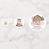 Farm Animals, Cute Animals, Barn, Baby Shower Confetti (Voorkanten)