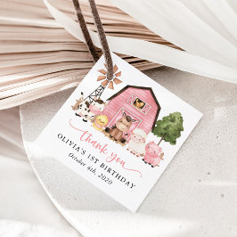 Farm Animals, Cute Animals, Barn, First Birthday Bedankjes Labels