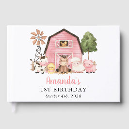 Farm Animals, Cute Animals, Barn, First Birthday Gastenboek