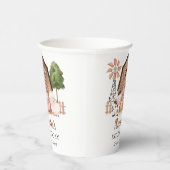 Farm Animals, Cute Animals, Barn, First Birthday Papieren Bekers (Rechts)