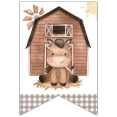 Farm Animals, Cute Animals, Barn, First Birthday Vlaggetjes (Eerste vlag)
