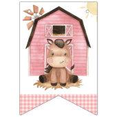 Farm Animals, Cute Animals, Barn, First Birthday Vlaggetjes (Eerste vlag)