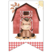Farm Animals, Cute Animals, Barn, First Birthday Vlaggetjes (Eerste vlag)