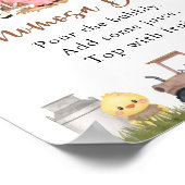 Farm Animals, Cute Animals, Brown Barn, Momosa Bar Poster (Hoek)