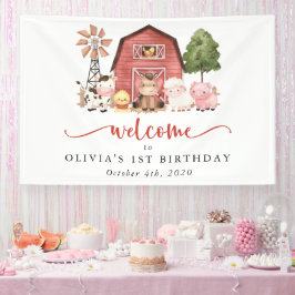 Farm Animals, Cute Animals, First Birthday Welcome Spandoek