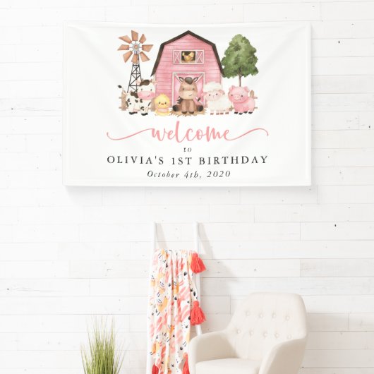 Farm Animals, Cute Animals, First Birthday Welcome Spandoek (Insitu)