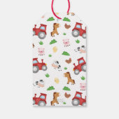 Farm Animals Cute Birthday Hartelijk dank - GLS Cadeaulabel (Achterkant)