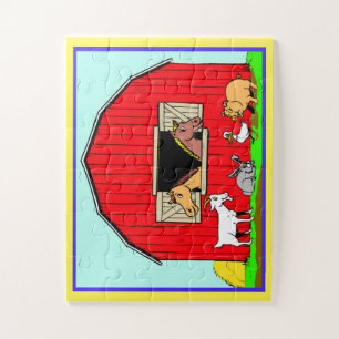 Farm Animals en Barn, 30 stuks kinderpuzzel Legpuzzel