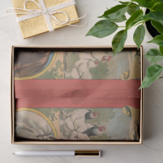 Farm Animals Ephemeral and Decoupage Tissuepapier (Geschenk)