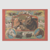 Farm Animals Ephemeral and Decoupage Tissuepapier (Voorkant)