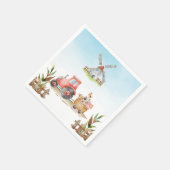 Farm Animals Geslacht Neutra Birthday Party Servet (Hoek)