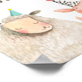 Farm Animals Girl Birthday Party Barn Barnyard Poster (Hoek)