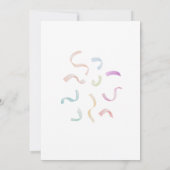 Farm Animals Girl Gingham Barnyard Birthday Kaart (Achterkant)