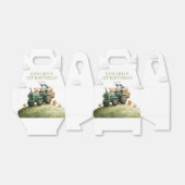 Farm Animals Green Tractor Birthday Bedankdoosjes (Uitgevouwen)