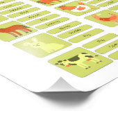 Farm Animals Identification Educational Worksheet Foto Afdruk (Hoek)