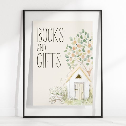 Farm Animals Meadow Baby shower Boeken Geschenken  Poster