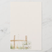 Farm Animals Meadow Baby shower Draw Baby Game Flyer (Achterkant)