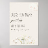 Farm Animals Meadow Baby shower Guess Spelbord Poster (Voorkant)