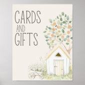 Farm Animals Meadow Baby shower Kaarten Geschenken Poster (Voorkant)