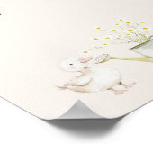 Farm Animals Meadow Baby shower Luier Raffle Sign Poster (Hoek)