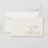 Farm Animals Meadow Baby shower Ouderschap Tips Notitiekaartje (Achterkant)