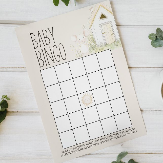 Farm Animals Meadow Dubbelzijdig Baby shower Game (Creator heeft geüpload)