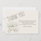 Farm Animals Meadow Friends Baby aangekondigd Kaart (Achterkant)