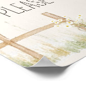 Farm Animals Meadow Friends Baby shower voorkeursb Poster (Hoek)