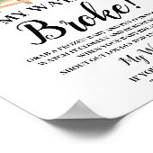 Farm Animals Mijn bord met Baby shower voor waterb Poster (Hoek)