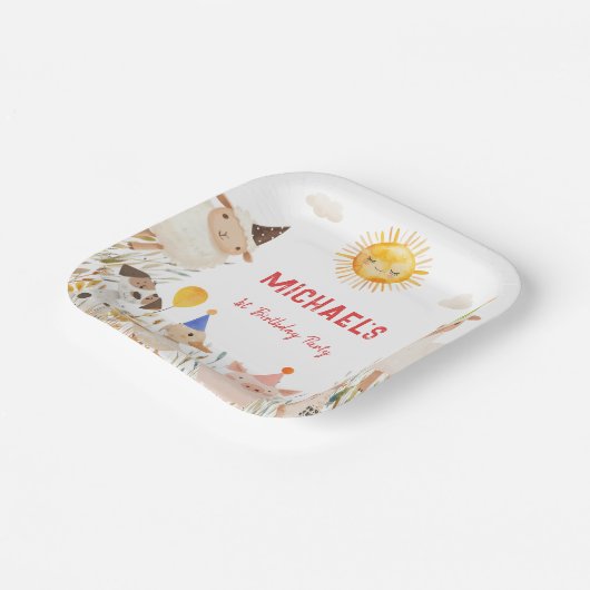 Farm Animals Paper Bord (Gebogen)