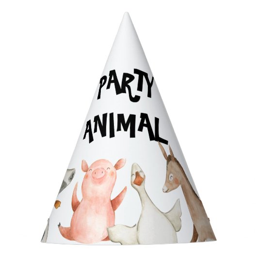 Farm Animals Party Petten Feesthoedjes (Voorkant)