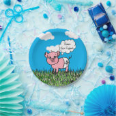 Farm Animals Pig Baby shower Papieren Bordje (Feest)