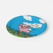 Farm Animals Pig Baby shower Papieren Bordje (Gekanteld)