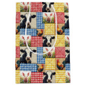 Farm Animals Quilt Pattern Medium Cadeauzakje (Voorkant)