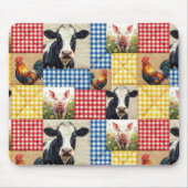 Farm Animals Quilt Pattern Muismat (Voorkant)
