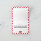 Farm Animals Red Barn Birthday Dank je wel Bedankkaart (Binnen)