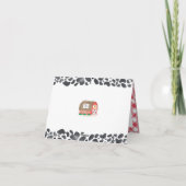 Farm Animals Red Barn Birthday Dank je wel Bedankkaart (Achterkant)