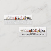 Farm Animals Sheep Chicken Cow customer small Mini Visitekaartje (Voorkant / Achterkant)