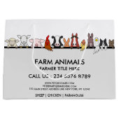 Farm Animals Sheep Chicken Cow marketing Groot Cadeauzakje (Voorkant)