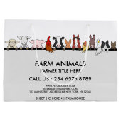 Farm Animals Sheep Chicken Cow marketing Groot Cadeauzakje (Achterkant)