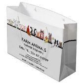 Farm Animals Sheep Chicken Cow marketing Groot Cadeauzakje (Achterkant Gekanteld)