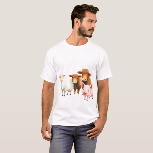 Farm Animals T-shirt (Voorkant volledig)
