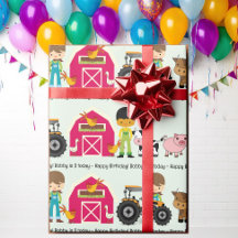 Farm Animals Tractor Add Child's Name Age