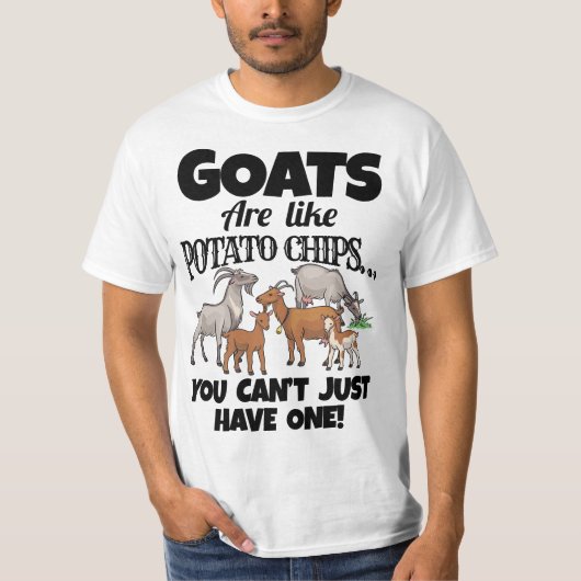 Farm Apparel Meme Pun Funny Goat T-shirt (Voorkant)