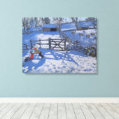 Farm at Elton near Rowsley 2008 Canvas Afdruk (Insitu (Houten vloer))