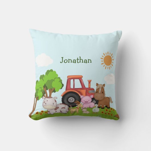 Farm Barnyard Kussen (Voorkant)